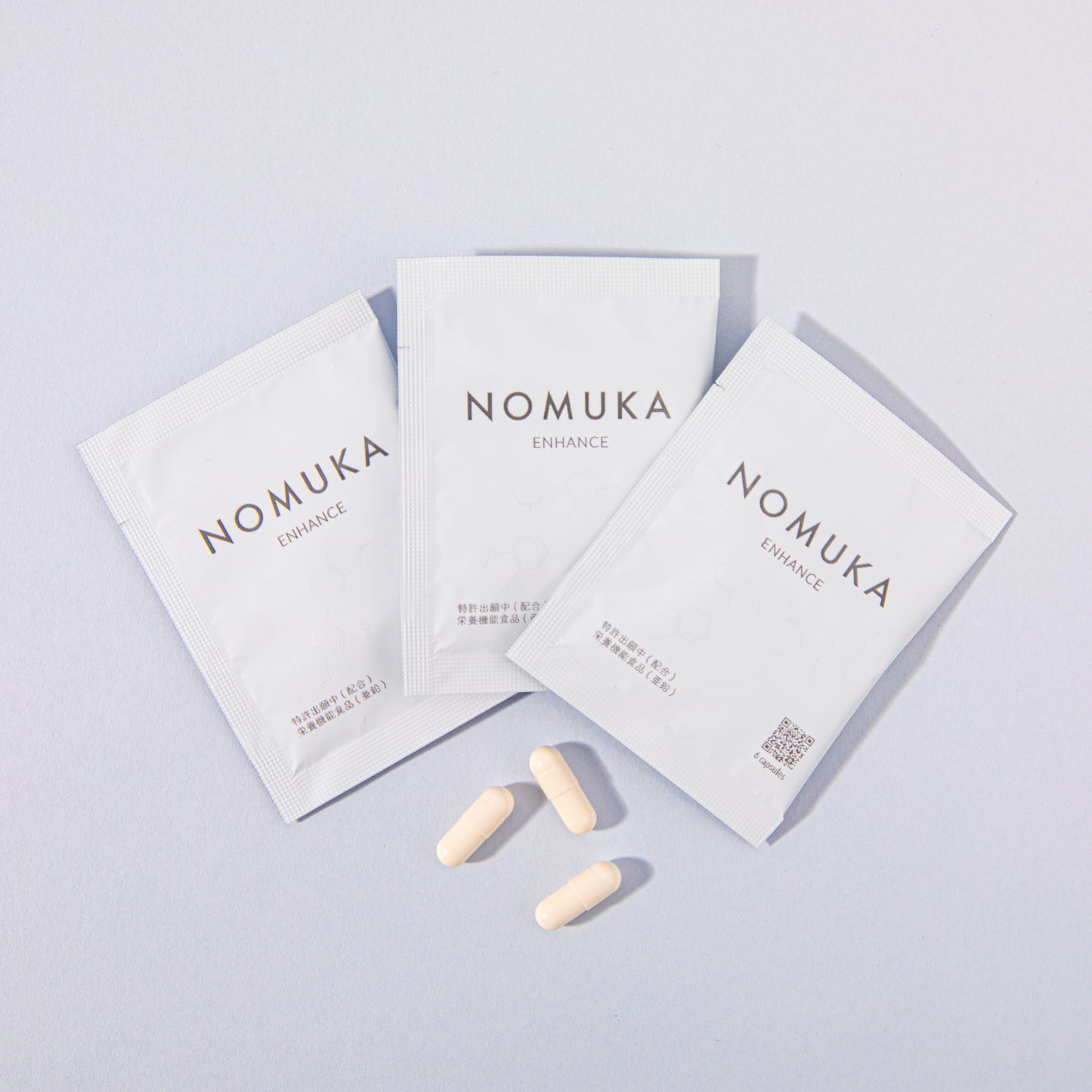 NOMUKA ENHANCE Single Use | 6 Capsules | 3 Bag Set